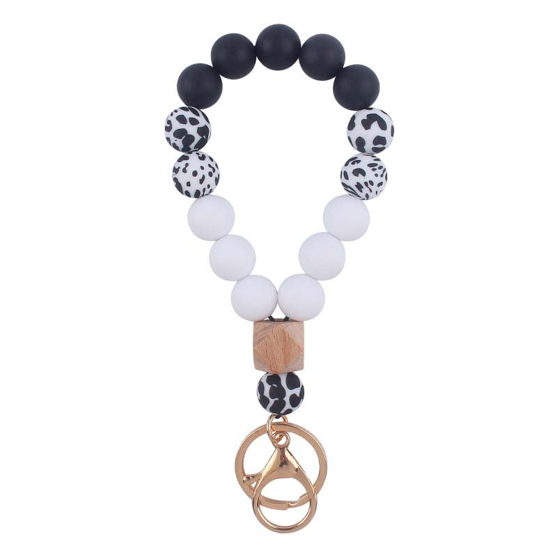 Llavero De Muñeca De Cuentas De Silicona De Mano al por mayor